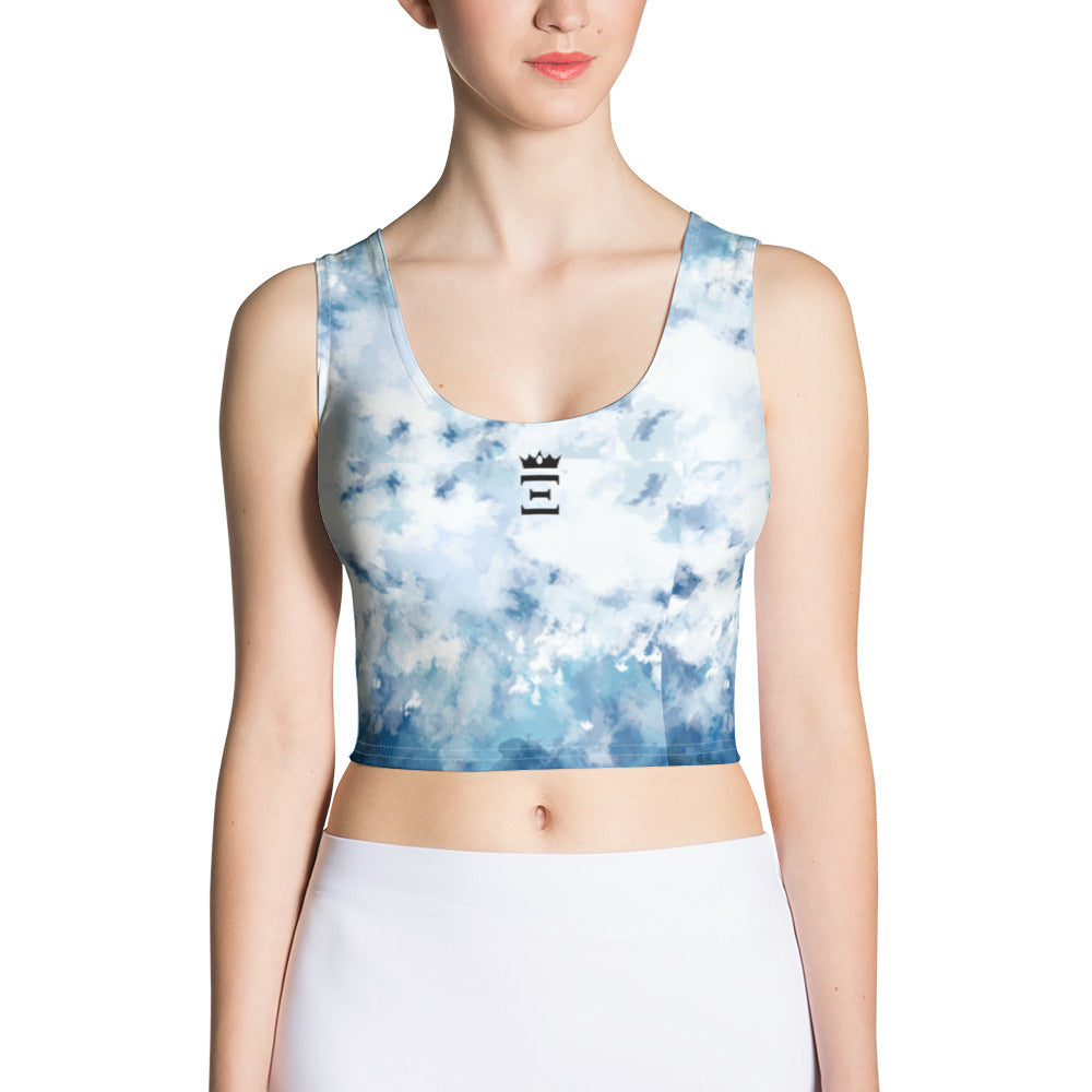 Blue Diamonds Crop Top