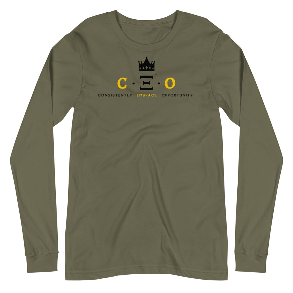 Crowned CEO Long Sleeve Tee-MEECHI