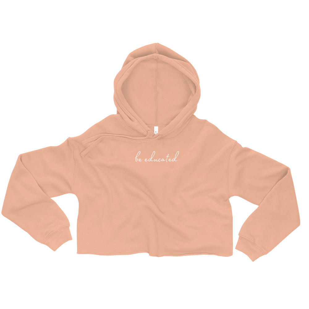 Be Educated Cropped Hoodie-MEECHI