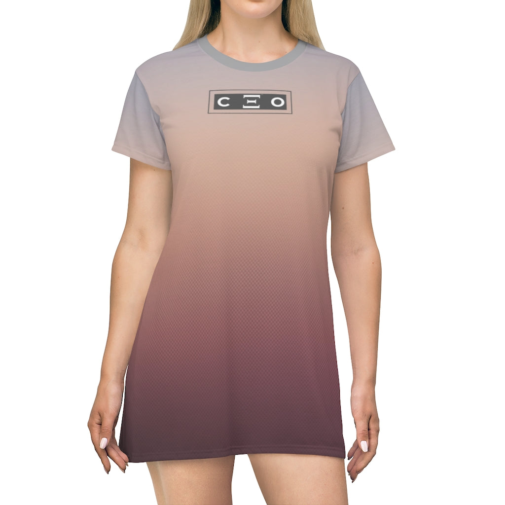 Peachee CEO T-Shirt Dress-MEECHI
